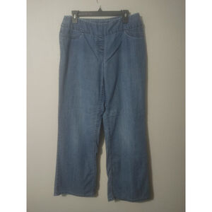 Women's Westbound Blue Pull-On Wide Leg Jeans Size 10
